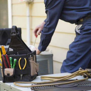 AC Maintenance Bloomington IL, Senior Adult air conditioner Technician/Electrician services outdoor unit